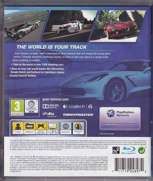 Gran Turismo 6 - PS3 (B Grade) (Used) 